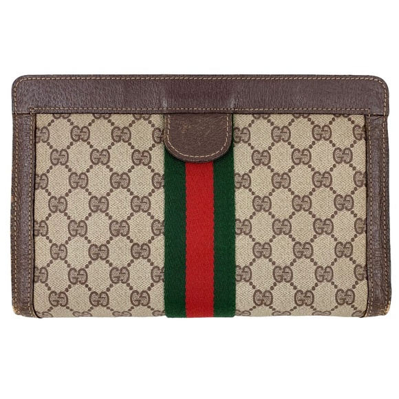 GUCCI Monogram Clutch Bag - Picture 1 of 11